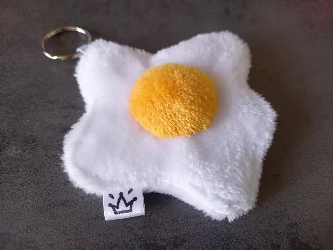 Porte-clés œuf au plat