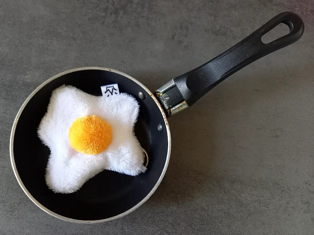 Porte-clés œuf au plat