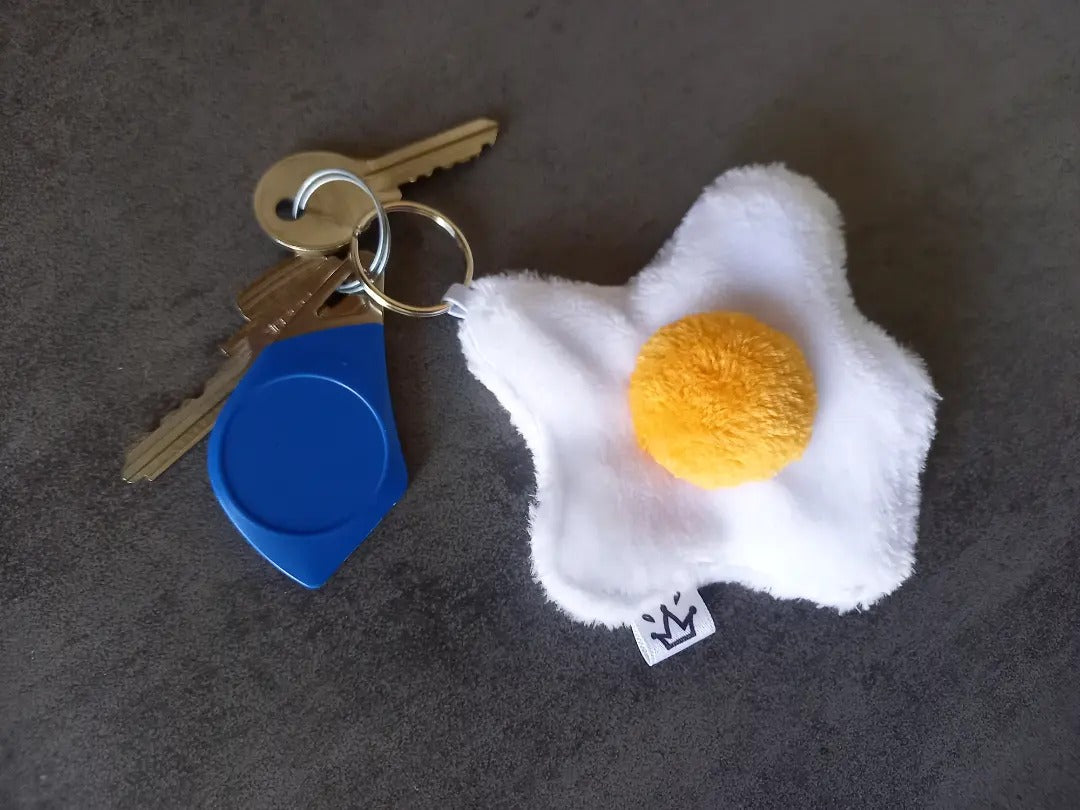 Porte-clés œuf au plat