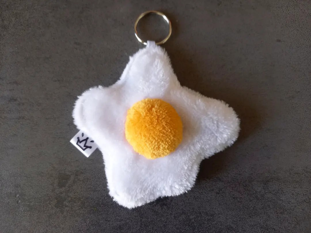Porte-clés œuf au plat